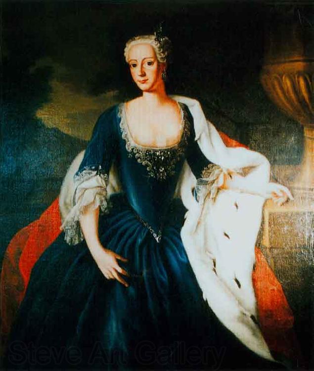 Johann Heinrich Schonfeldt Markgrafin Friederike Louise von Brandenburg Ansbach Norge oil painting art